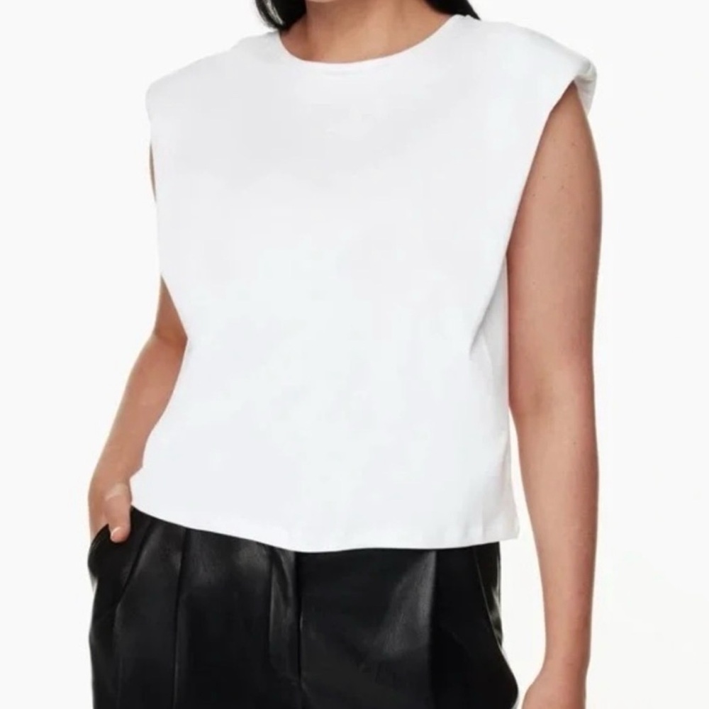 Babaton White Muscle Tee